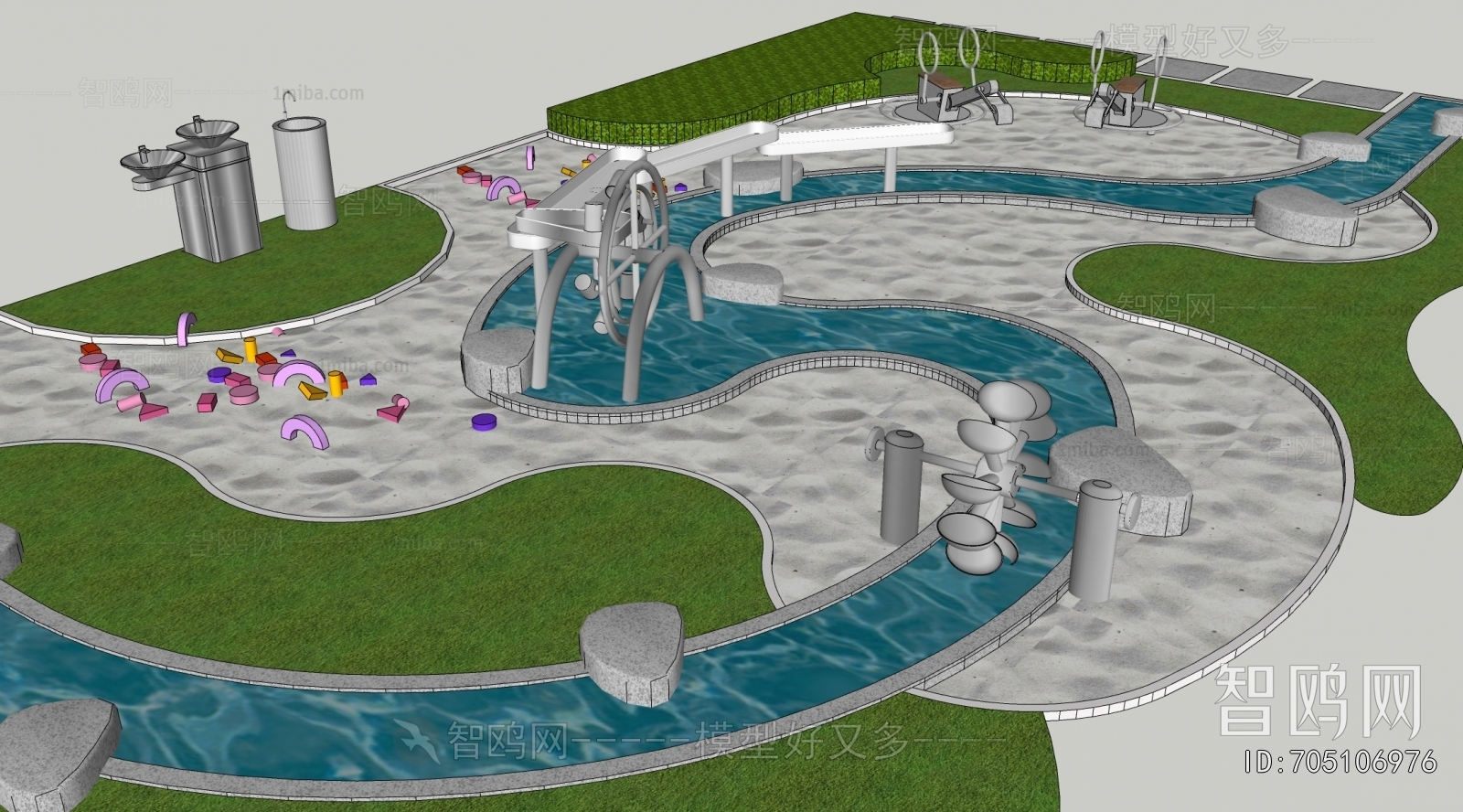 Modern Park Landscape