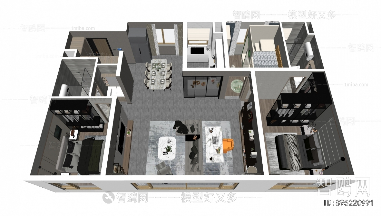 Modern A Bird's-eye View Of Home Decoration