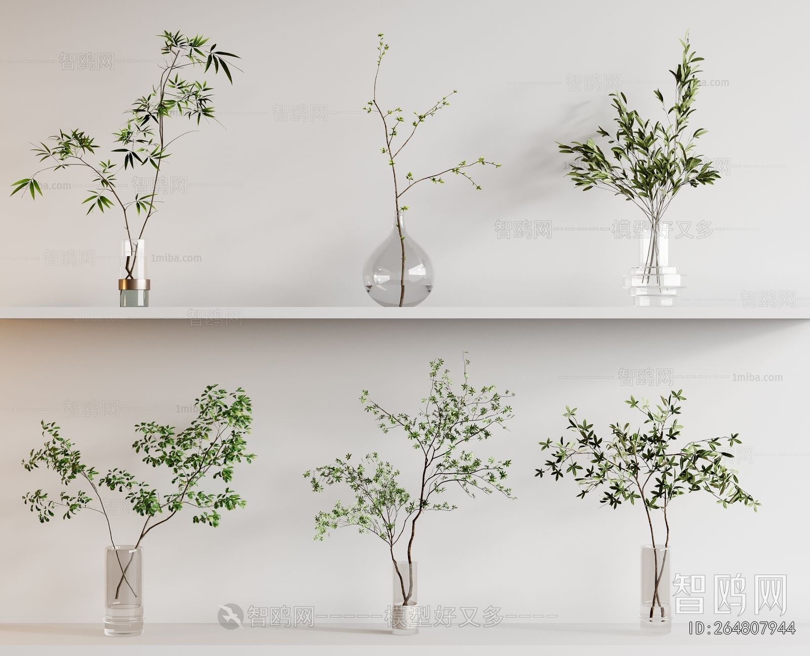 Modern Aquatic Green Plant