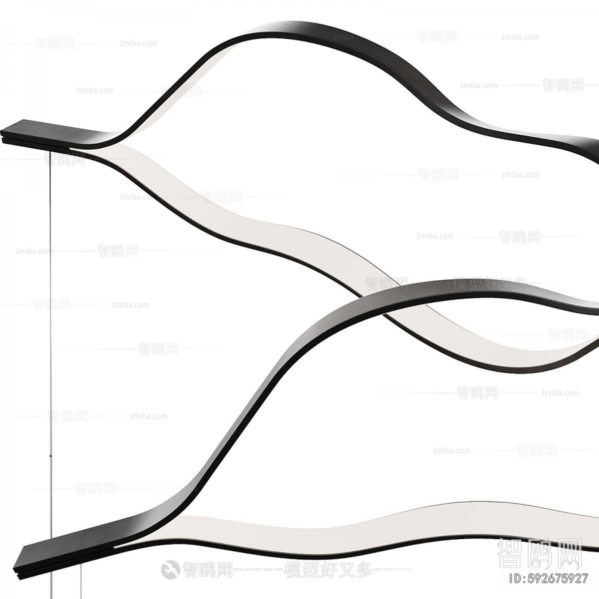 Modern Long Chandelier