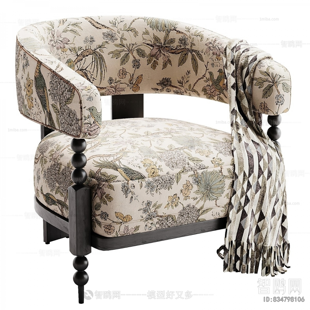 French Style Single Sofa