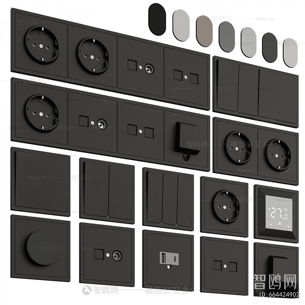 Modern Switch Socket Panel