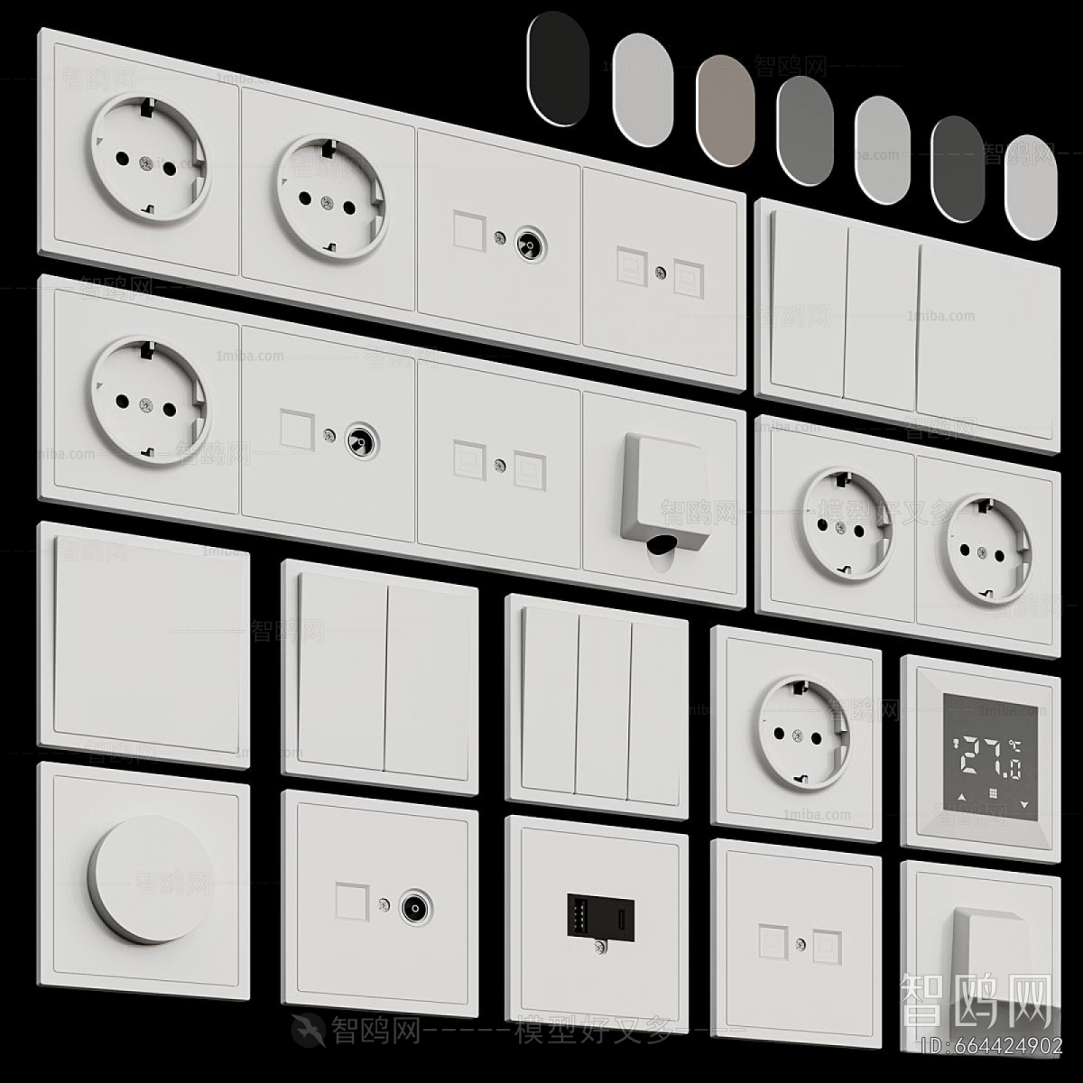 Modern Switch Socket Panel
