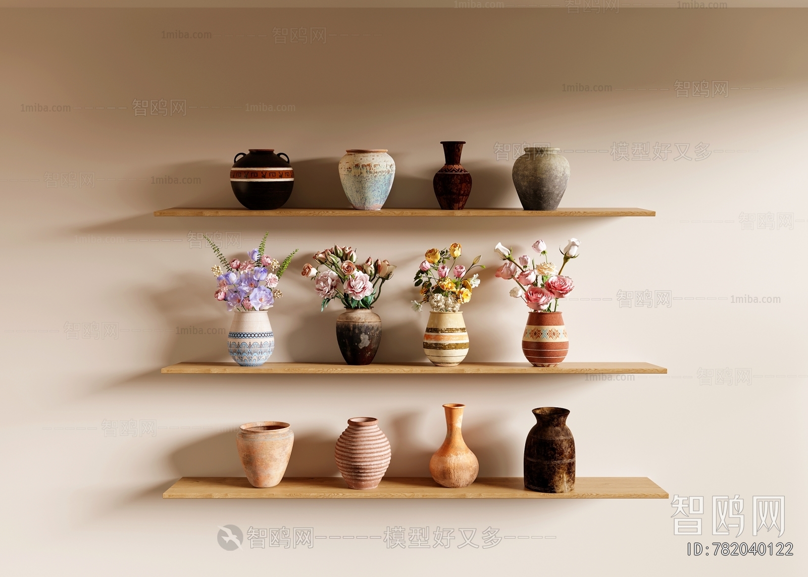 Wabi-sabi Style Clay Pot