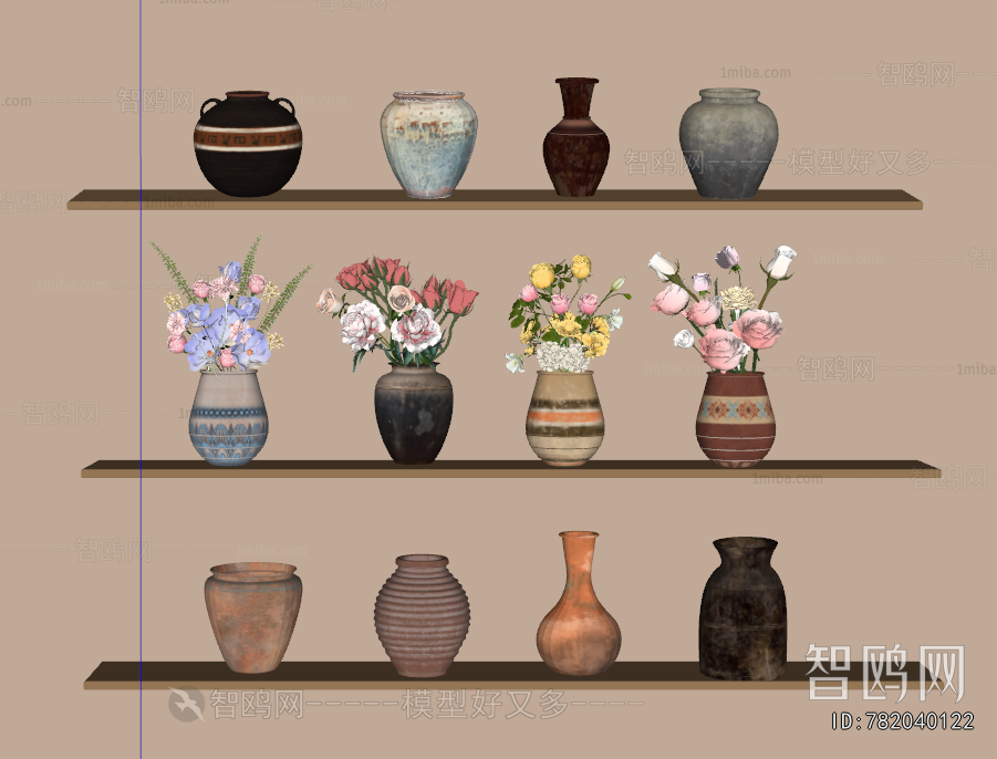 Wabi-sabi Style Clay Pot