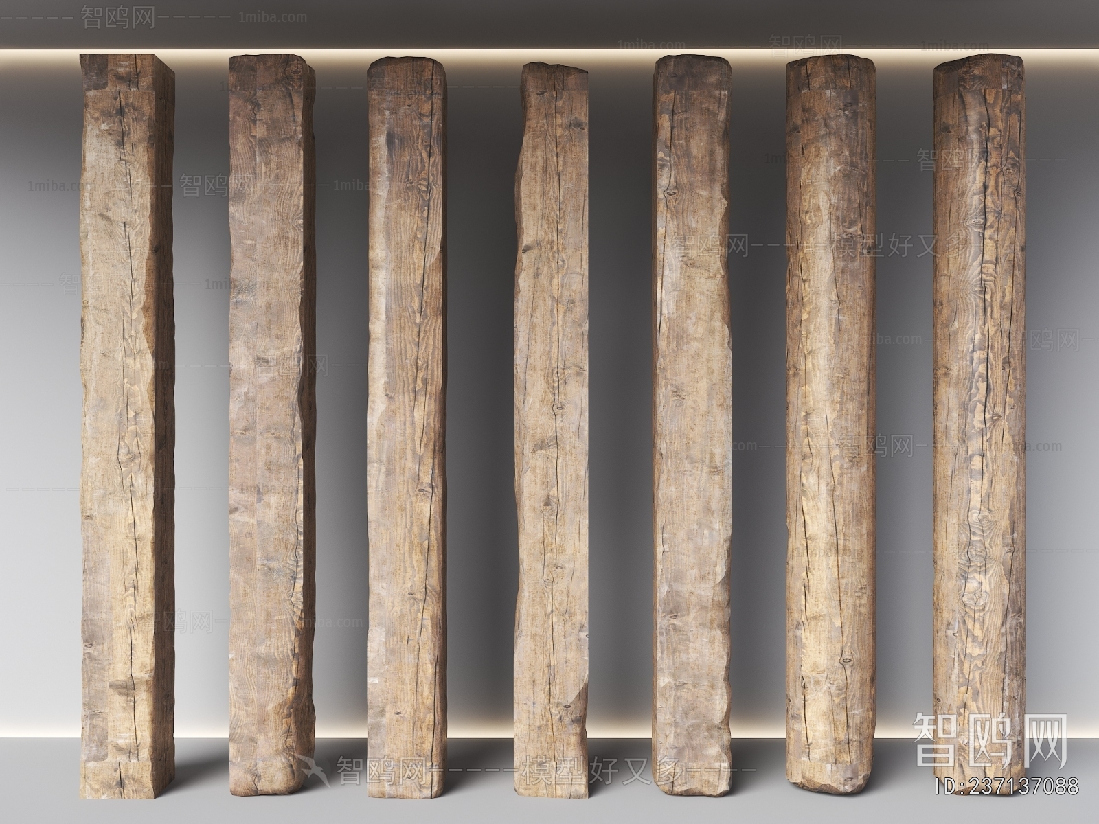 Wabi-sabi Style Column