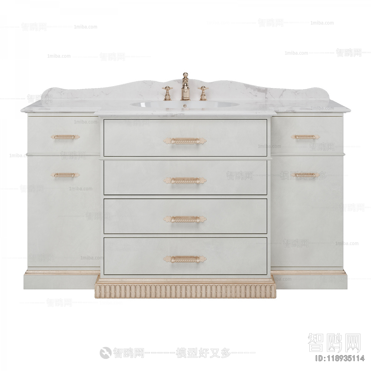 French Style Bathroom Cabinet