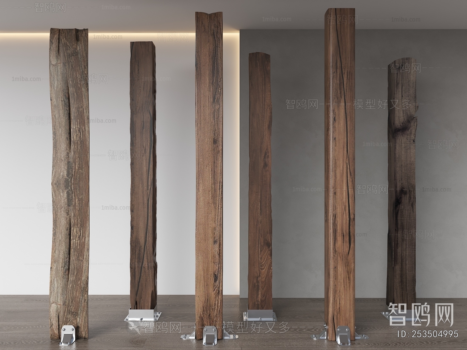 Wabi-sabi Style Column