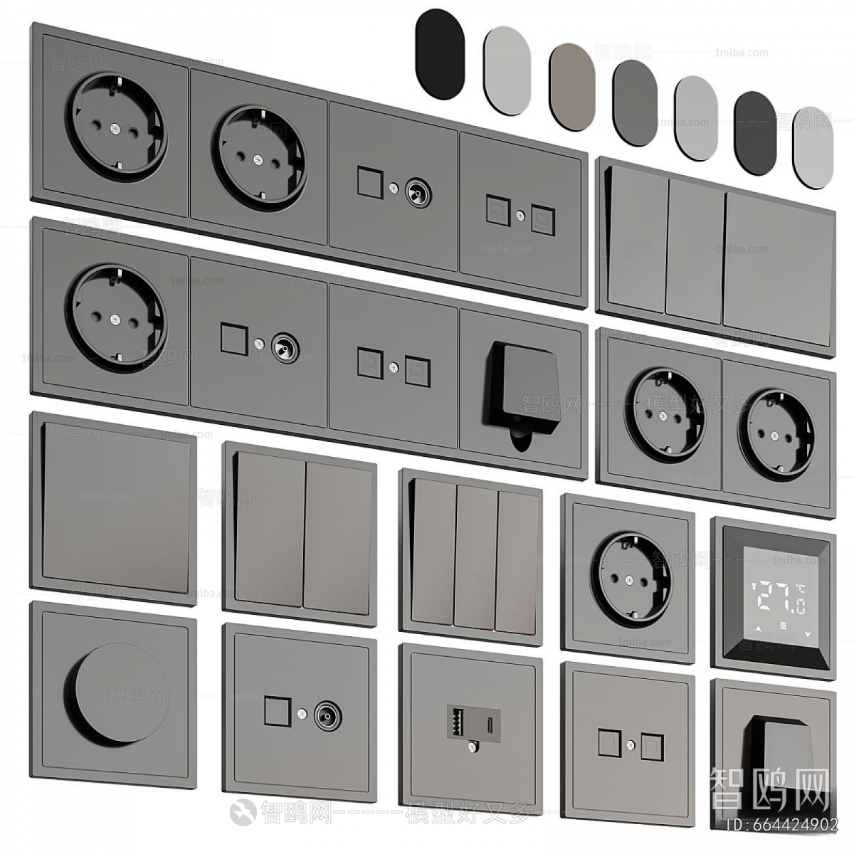 Modern Switch Socket Panel
