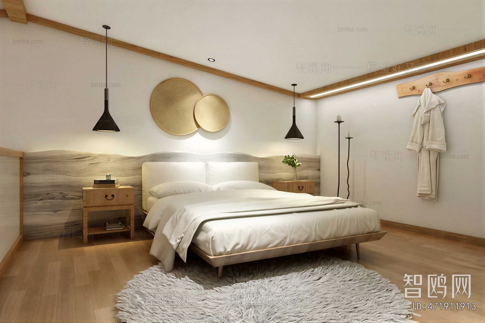 Wabi-sabi Style Bedroom