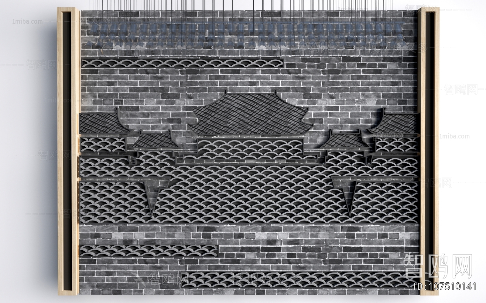 New Chinese Style TV Wall