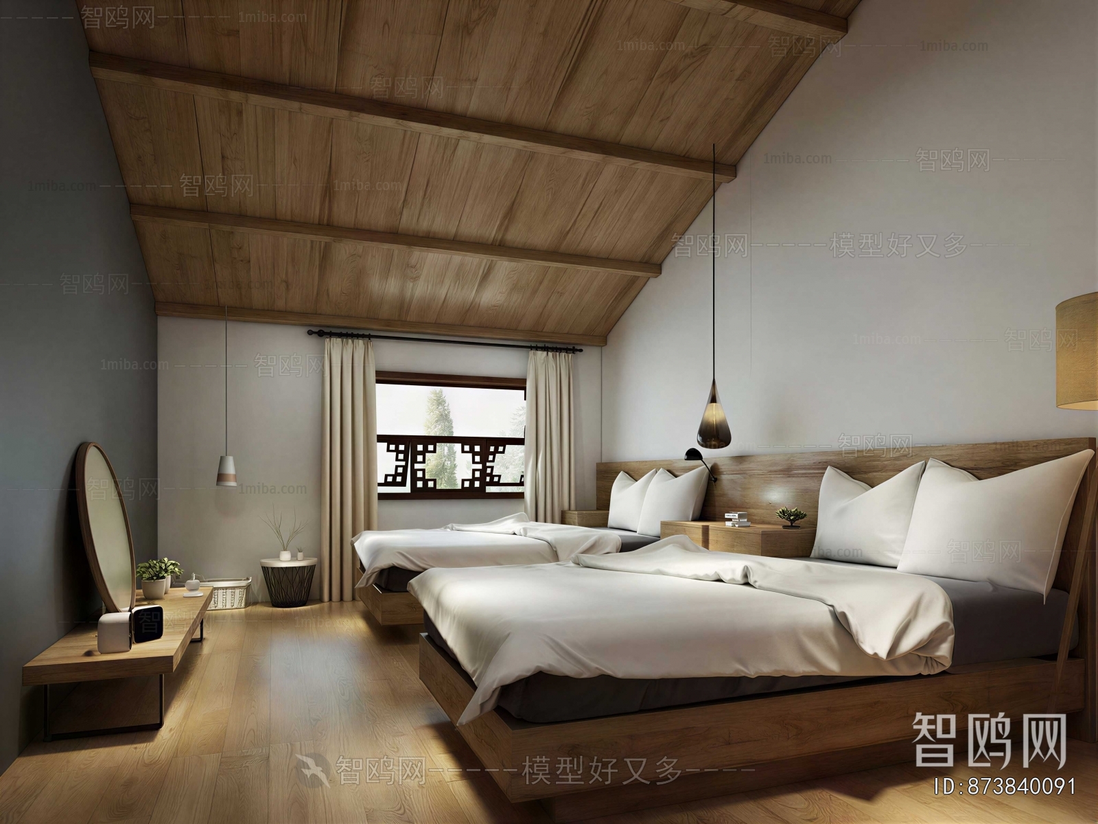 New Chinese Style Bedroom