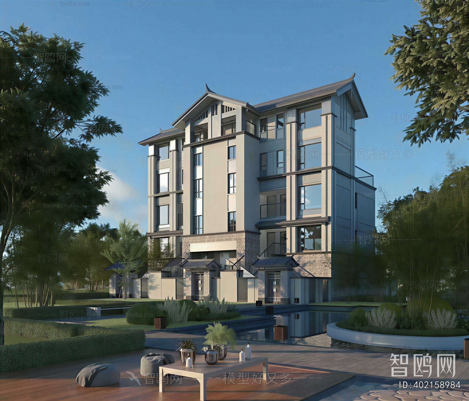 New Chinese Style Residential Building