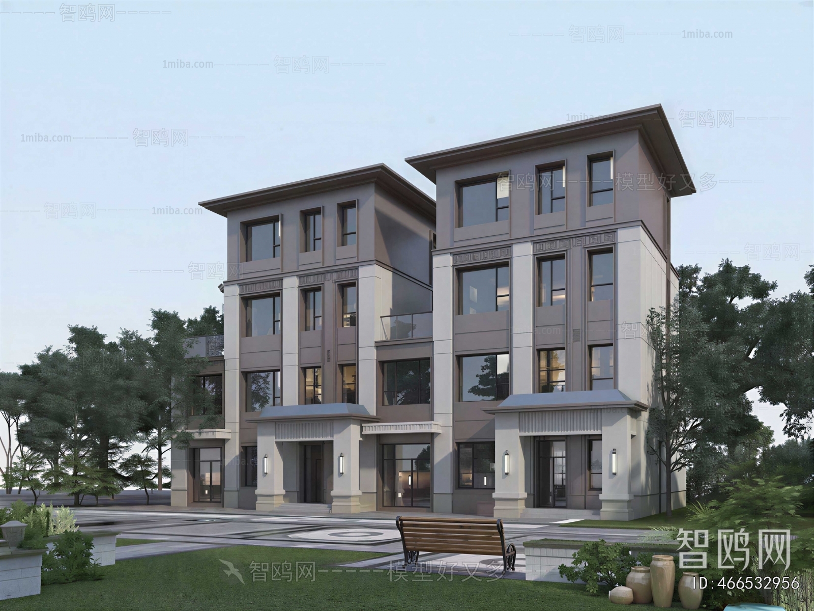 New Chinese Style Townhouse