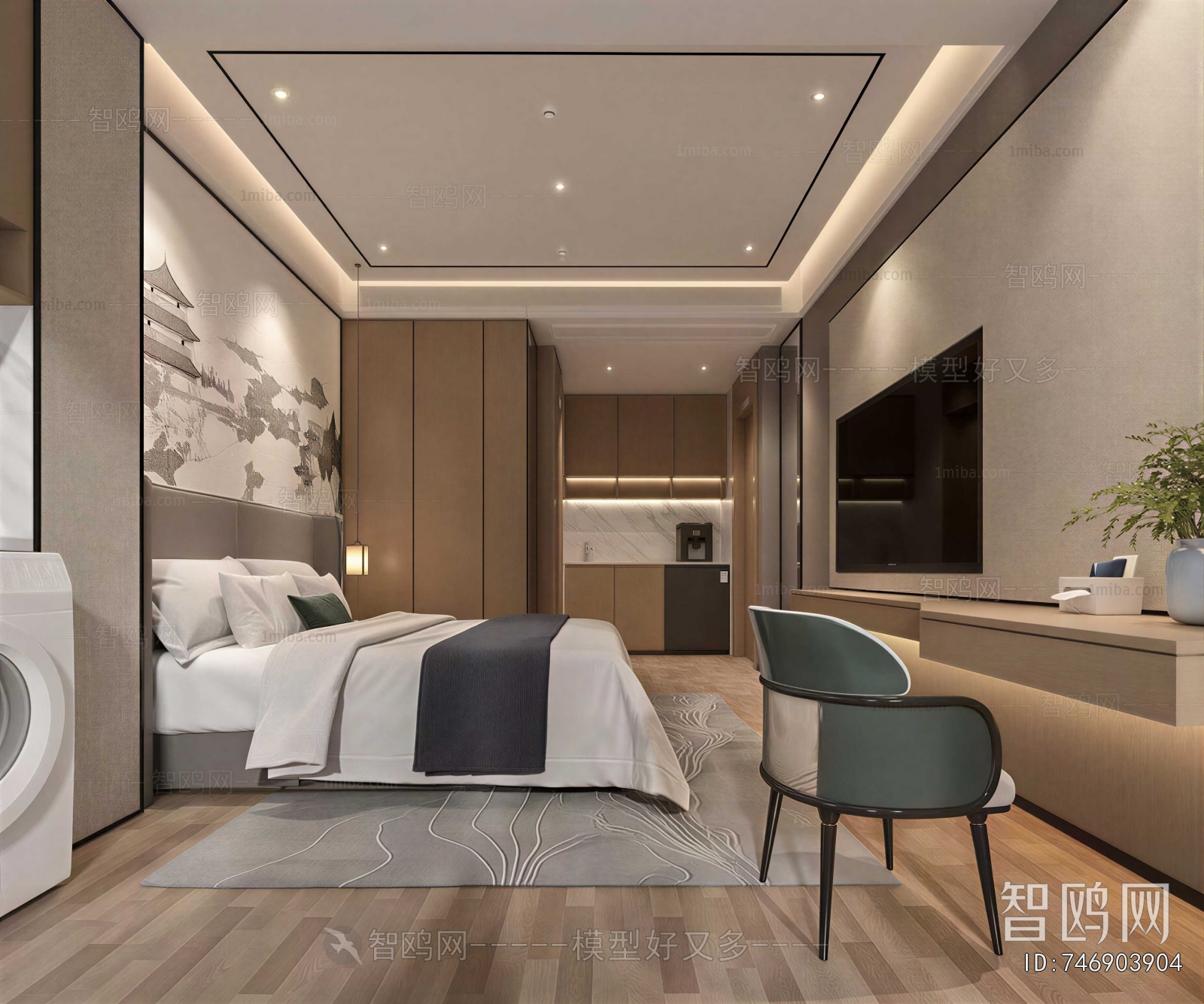 New Chinese Style Guest Room