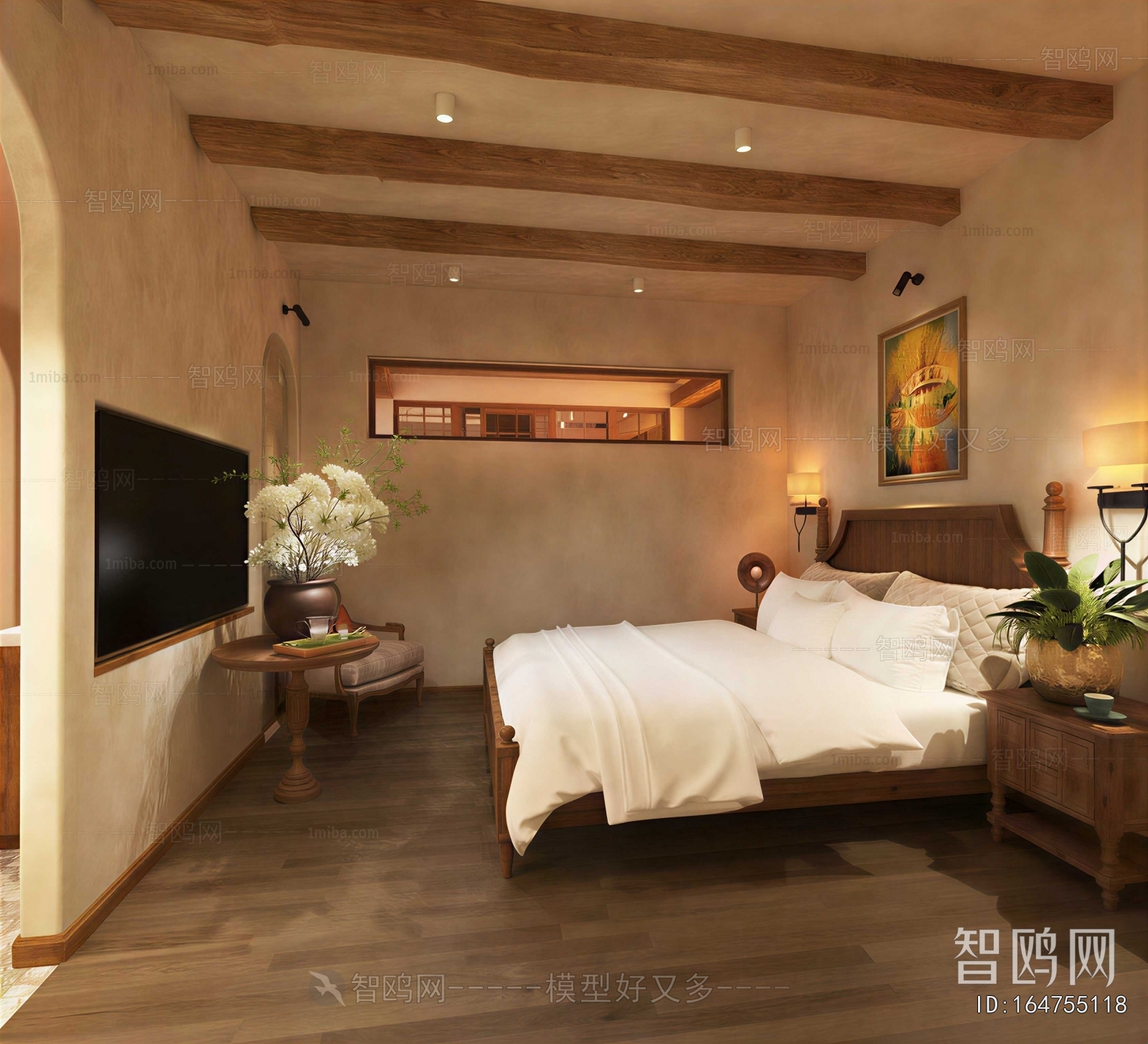 Wabi-sabi Style Bedroom