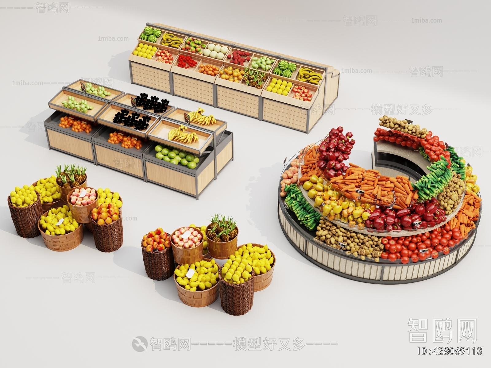 Modern Supermarket Shelf