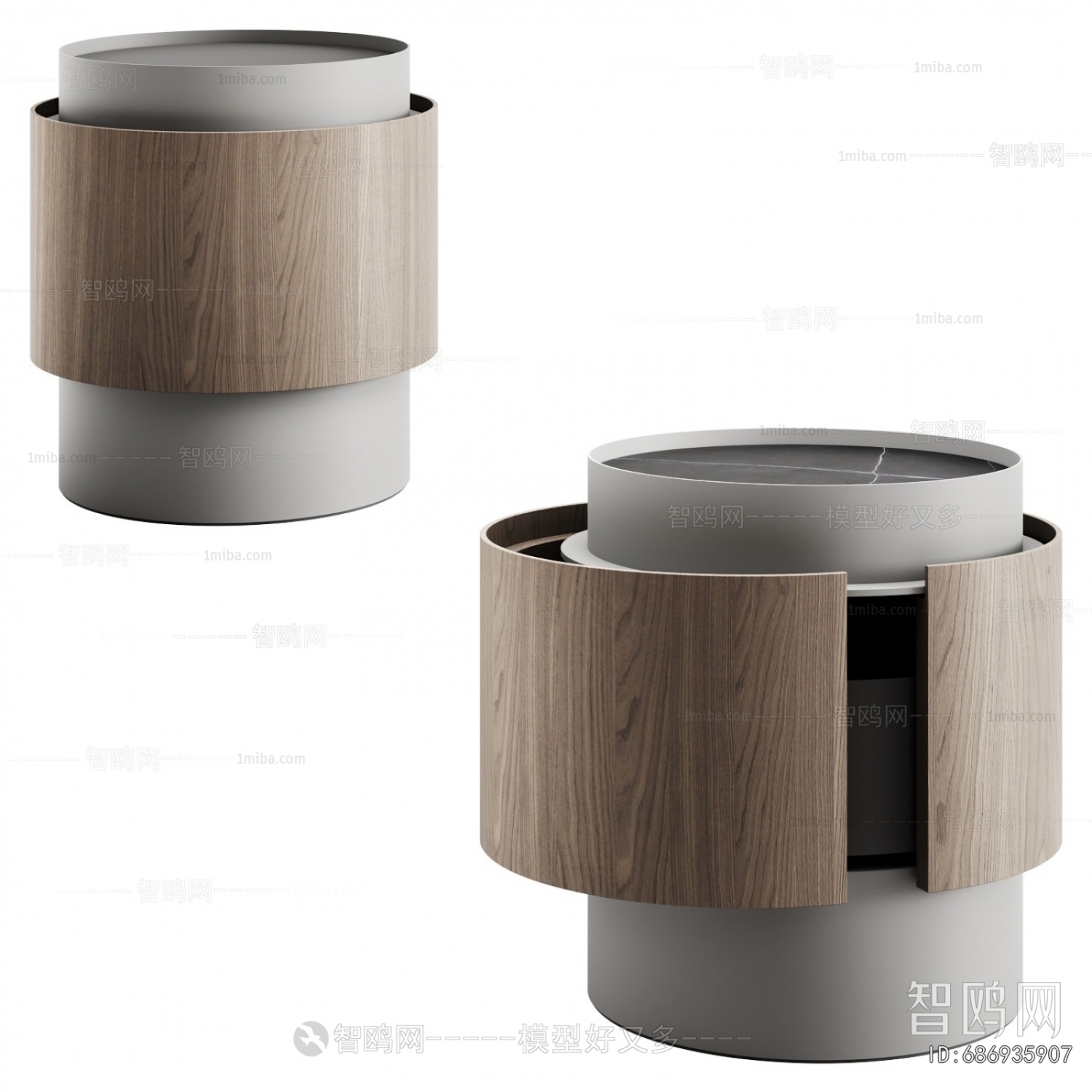 Nordic Style Bedside Cupboard