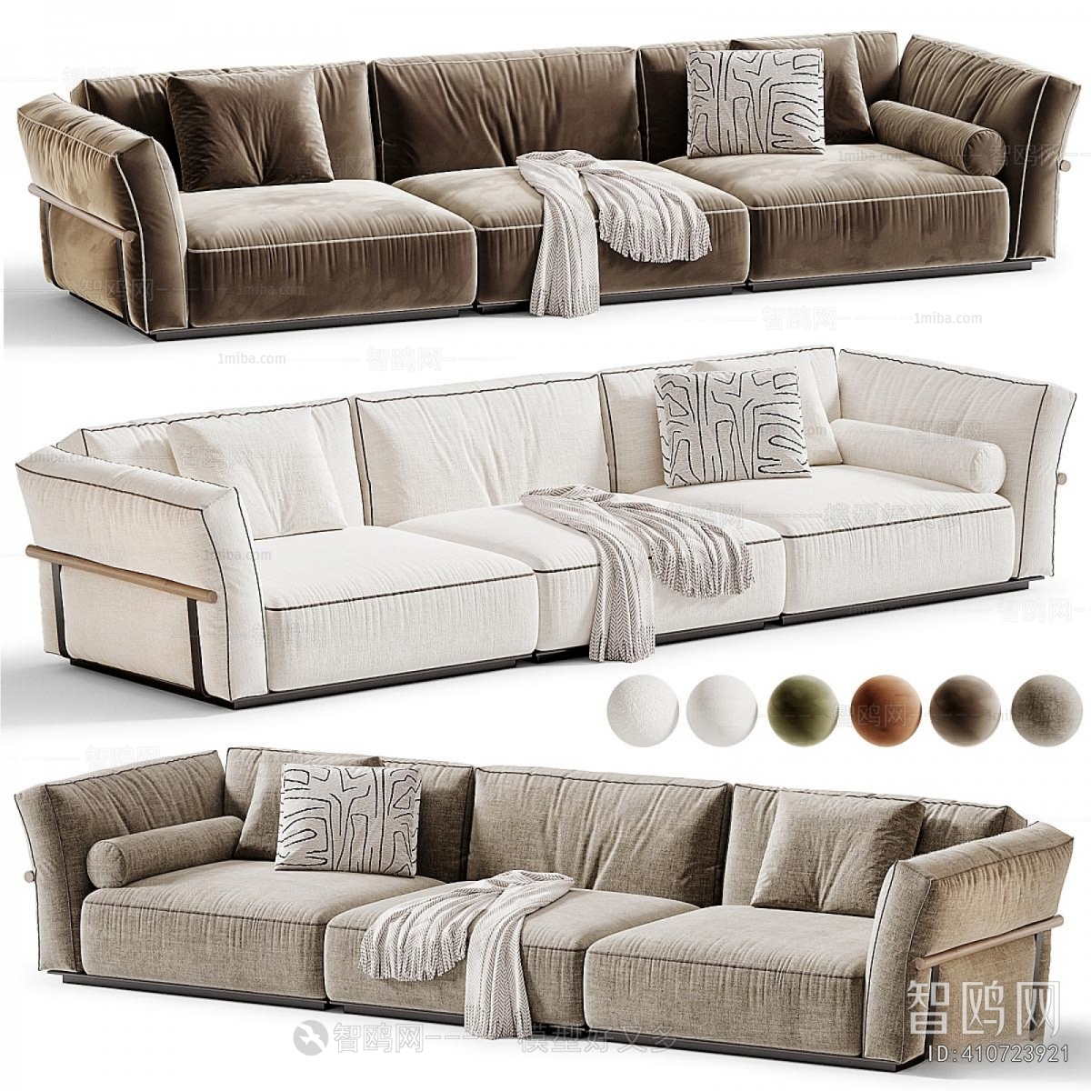 Modern Three-seat Sofa