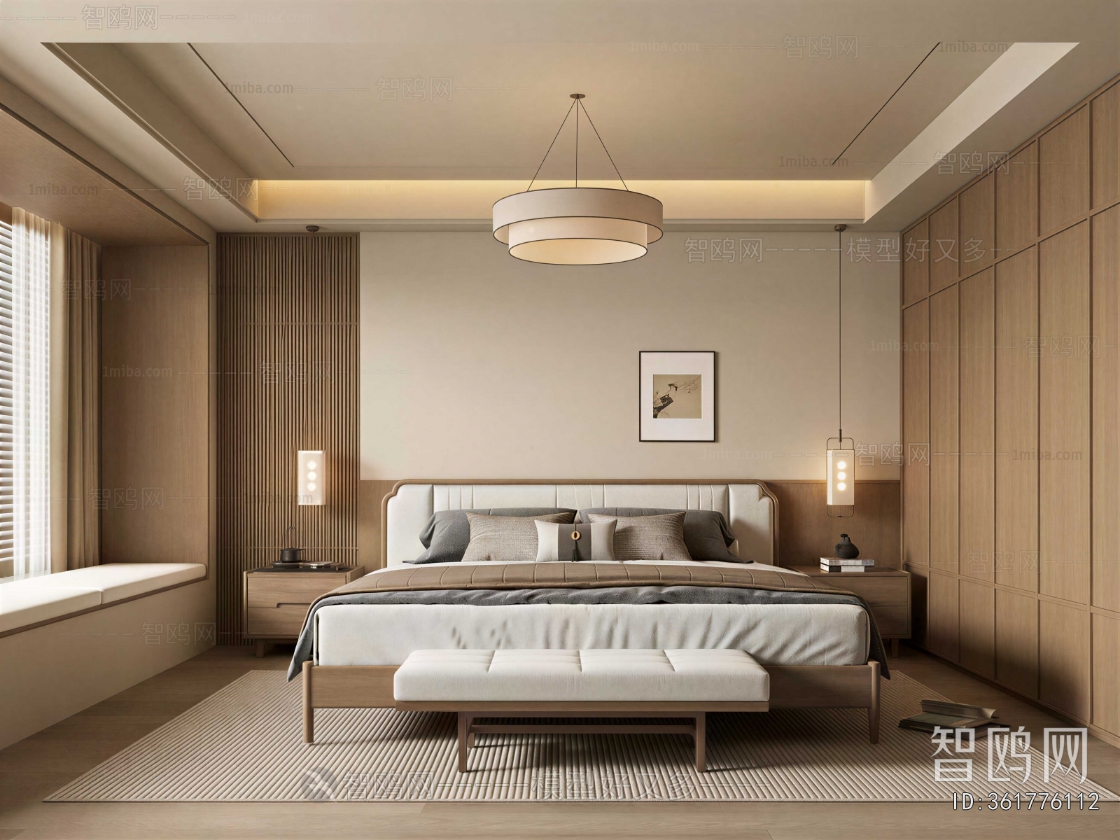 New Chinese Style Bedroom