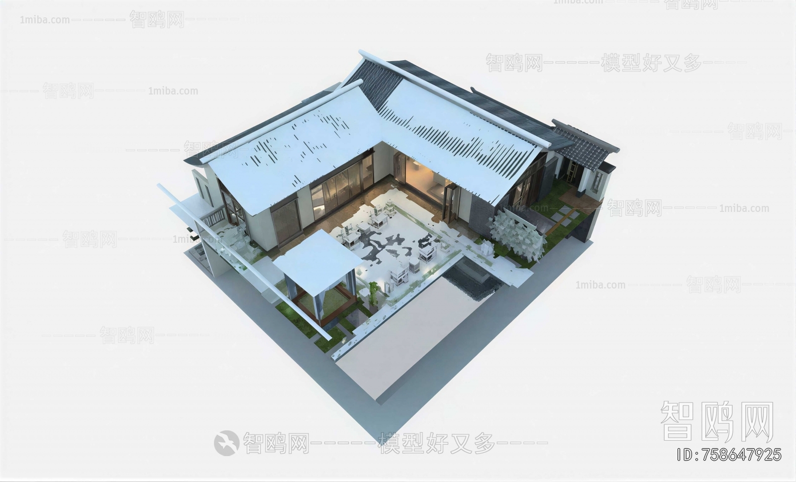 New Chinese Style Courtyard/landscape