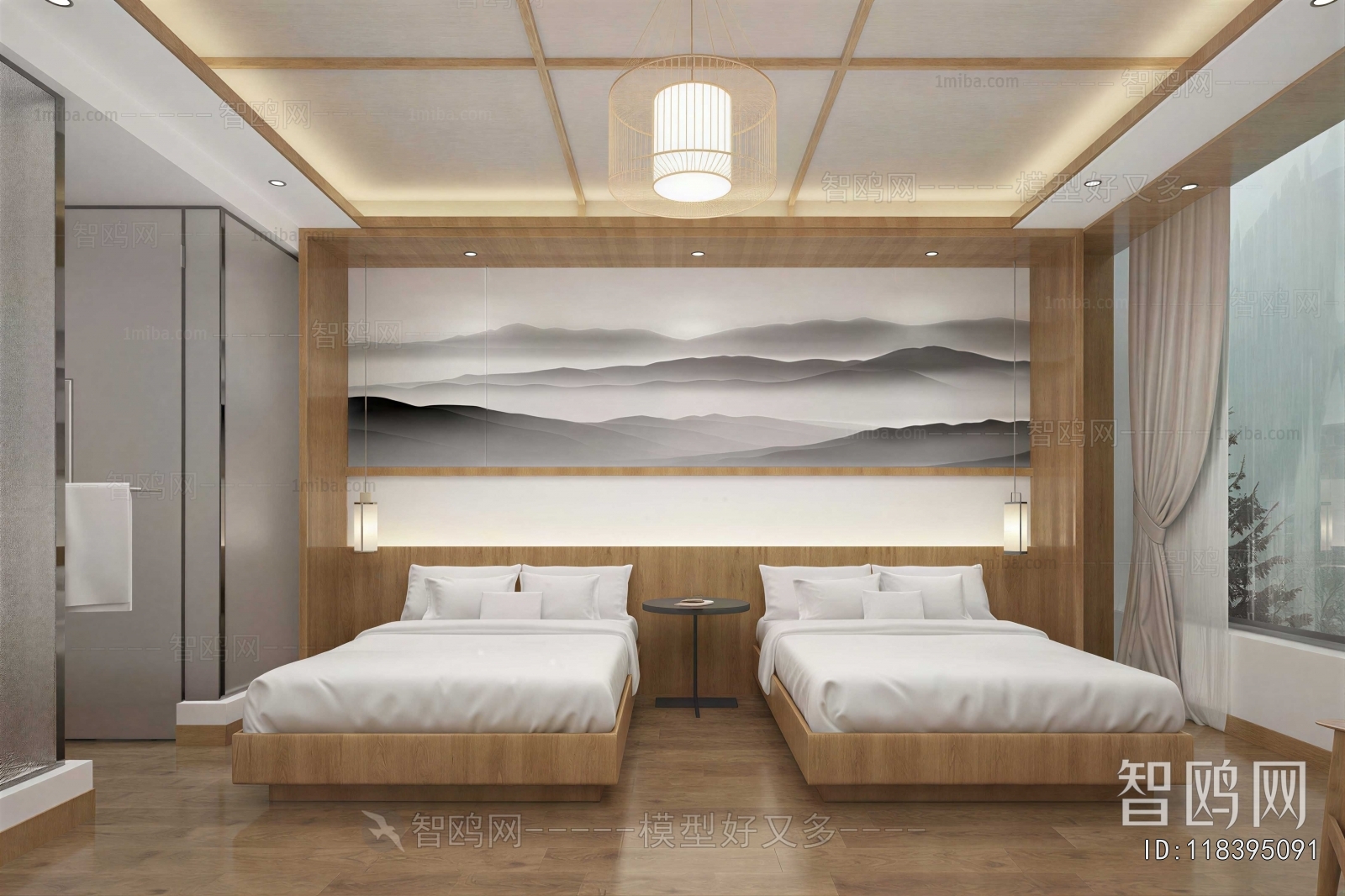 New Chinese Style Bedroom