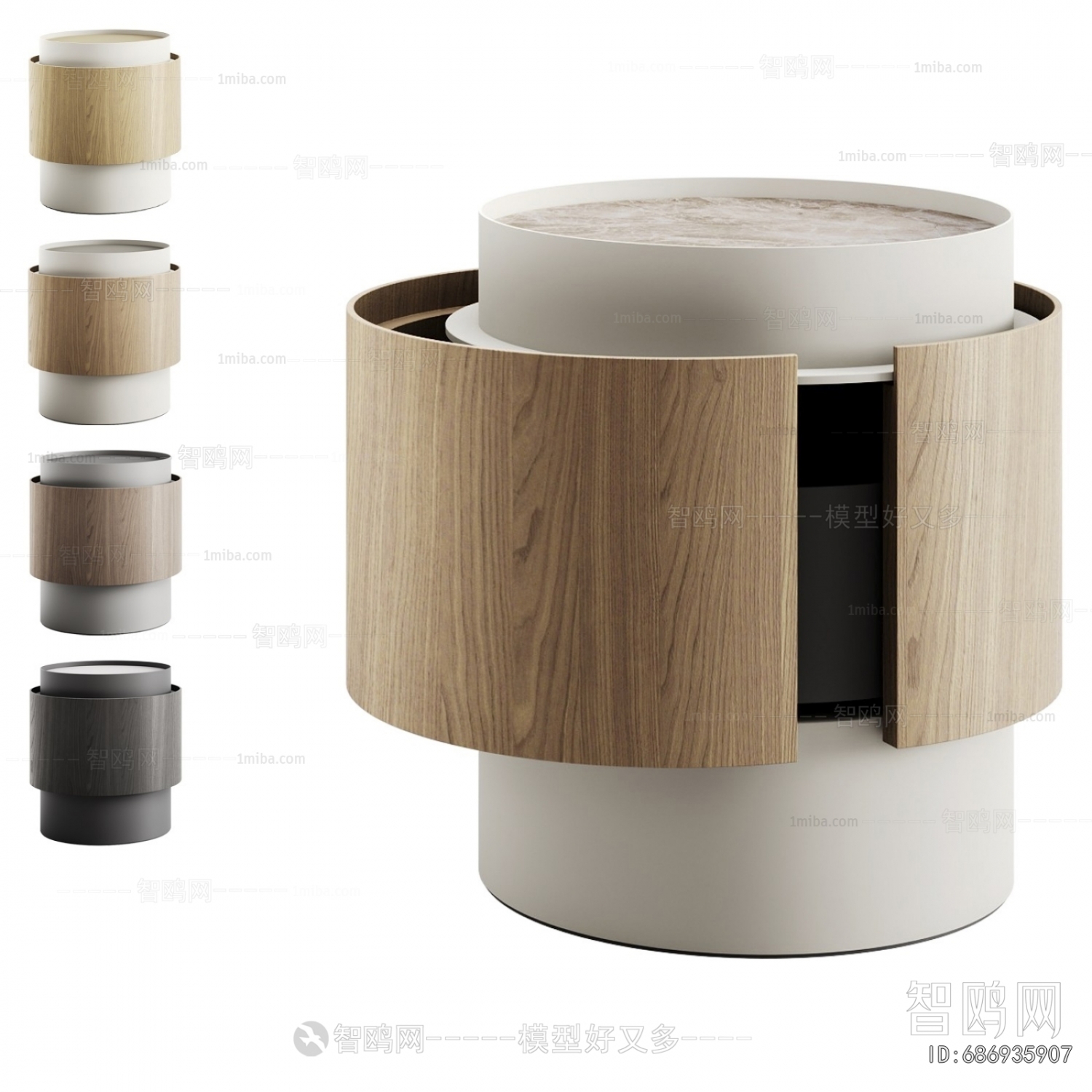 Nordic Style Bedside Cupboard