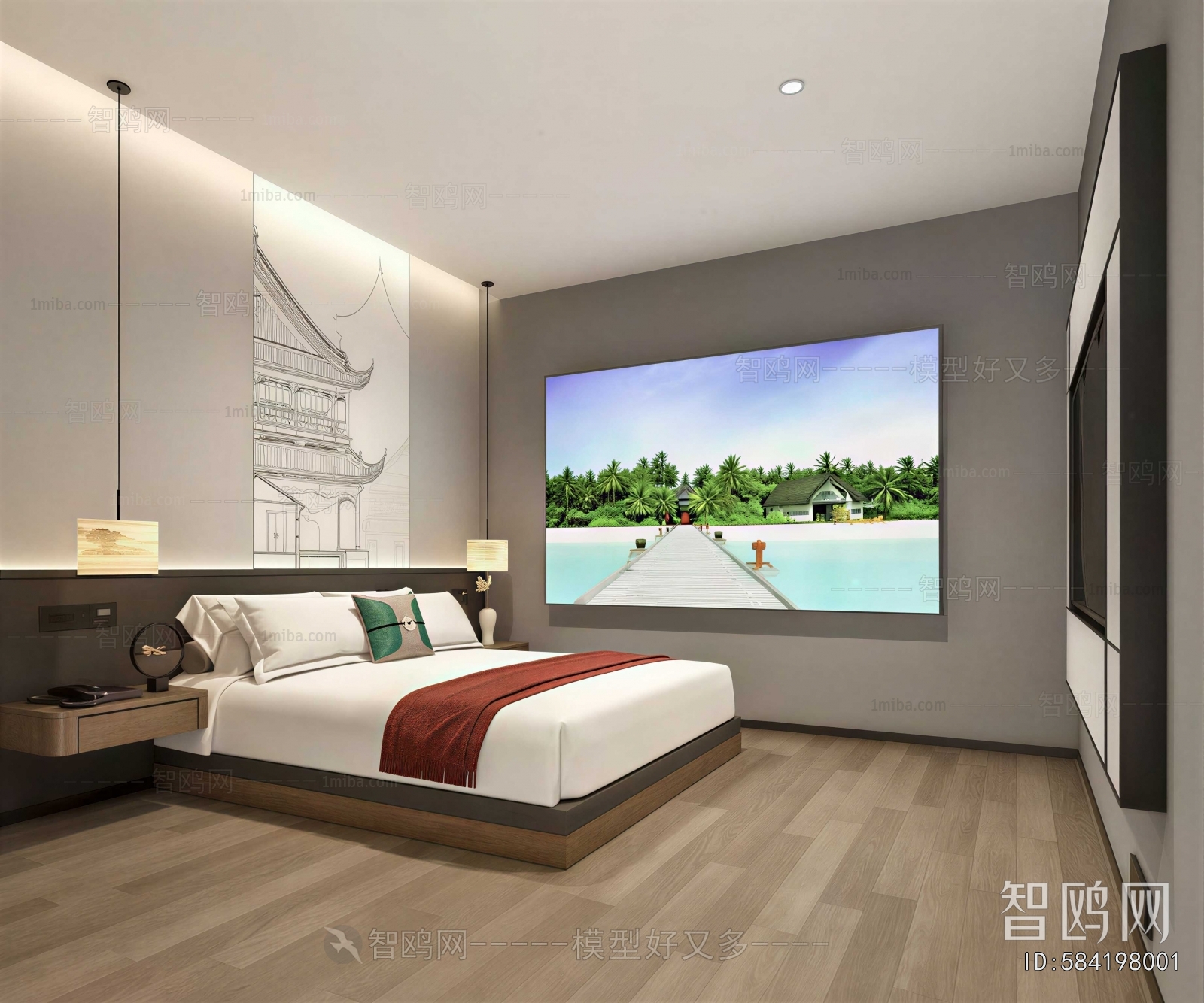 Modern Guest Room