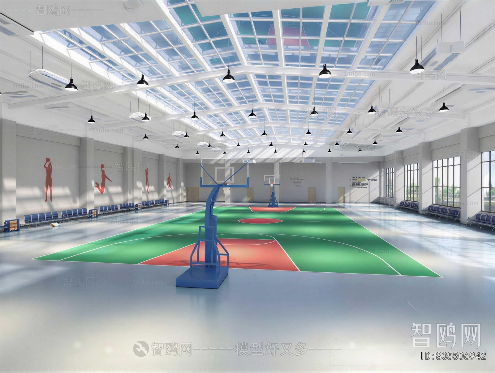 Modern Basketball Arena