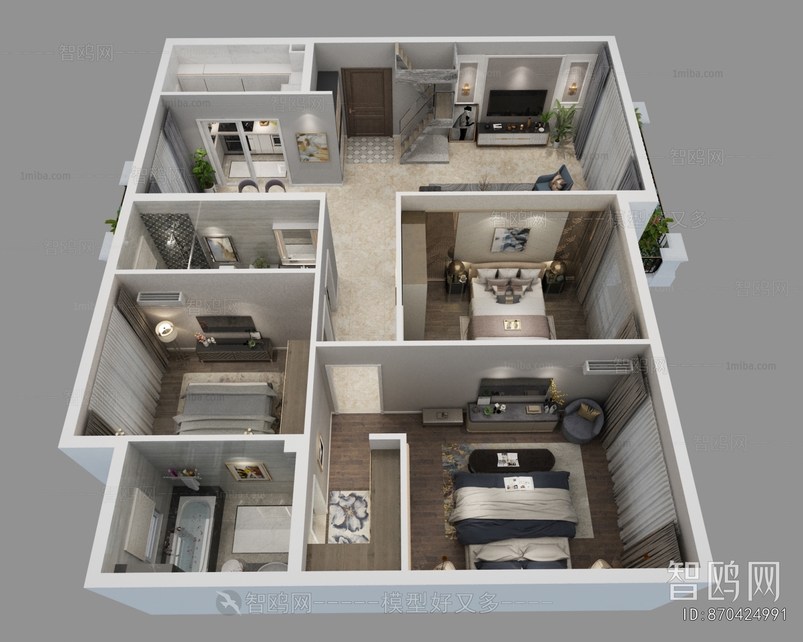 Modern A Bird's-eye View Of Home Decoration