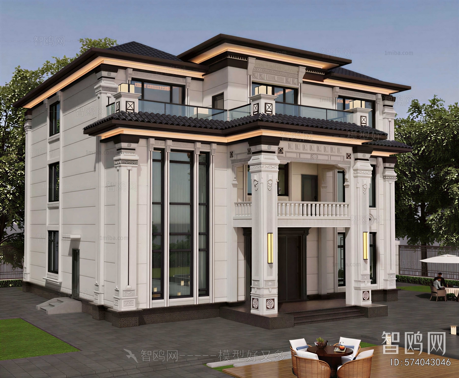 New Chinese Style Detached Villa