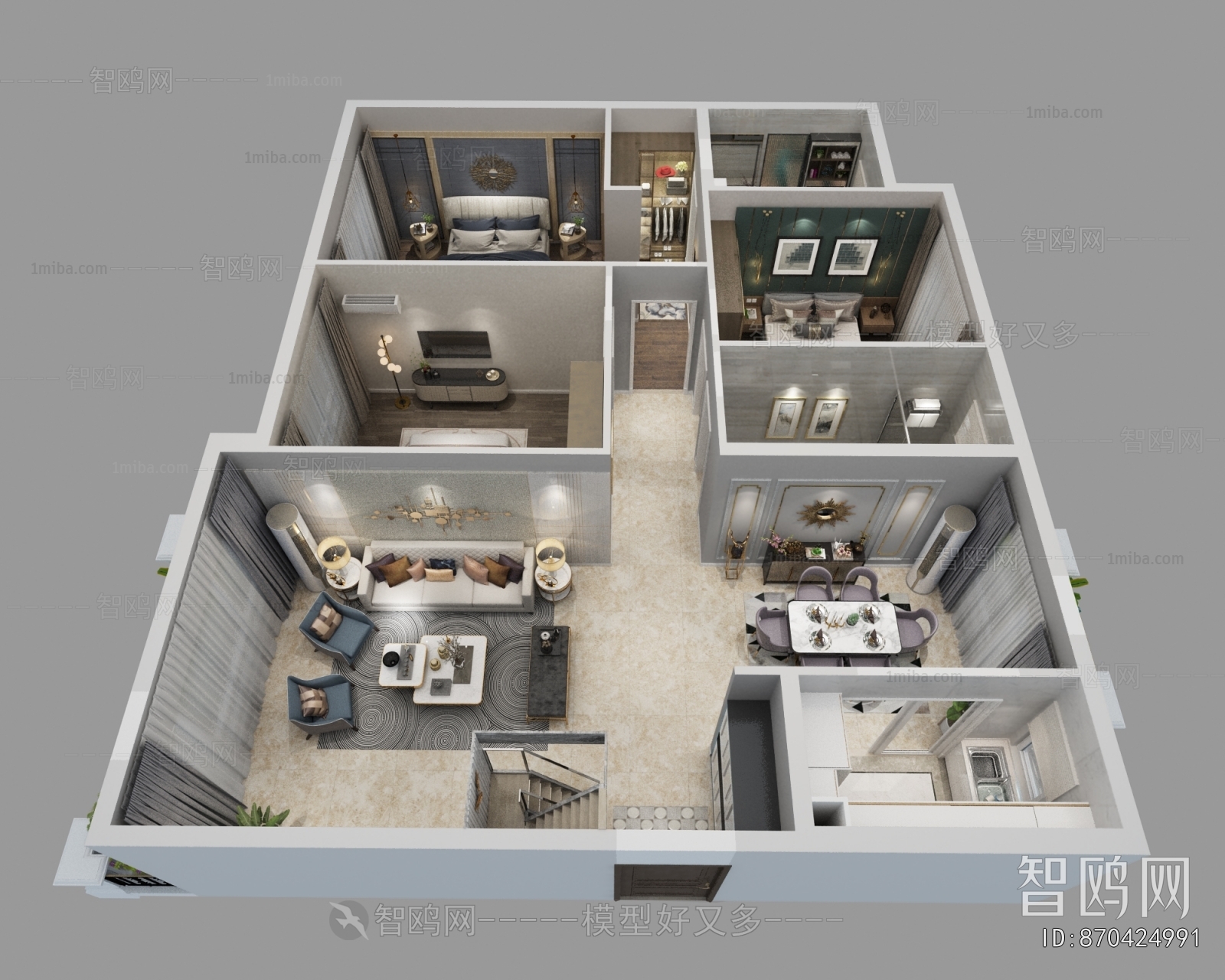 Modern A Bird's-eye View Of Home Decoration