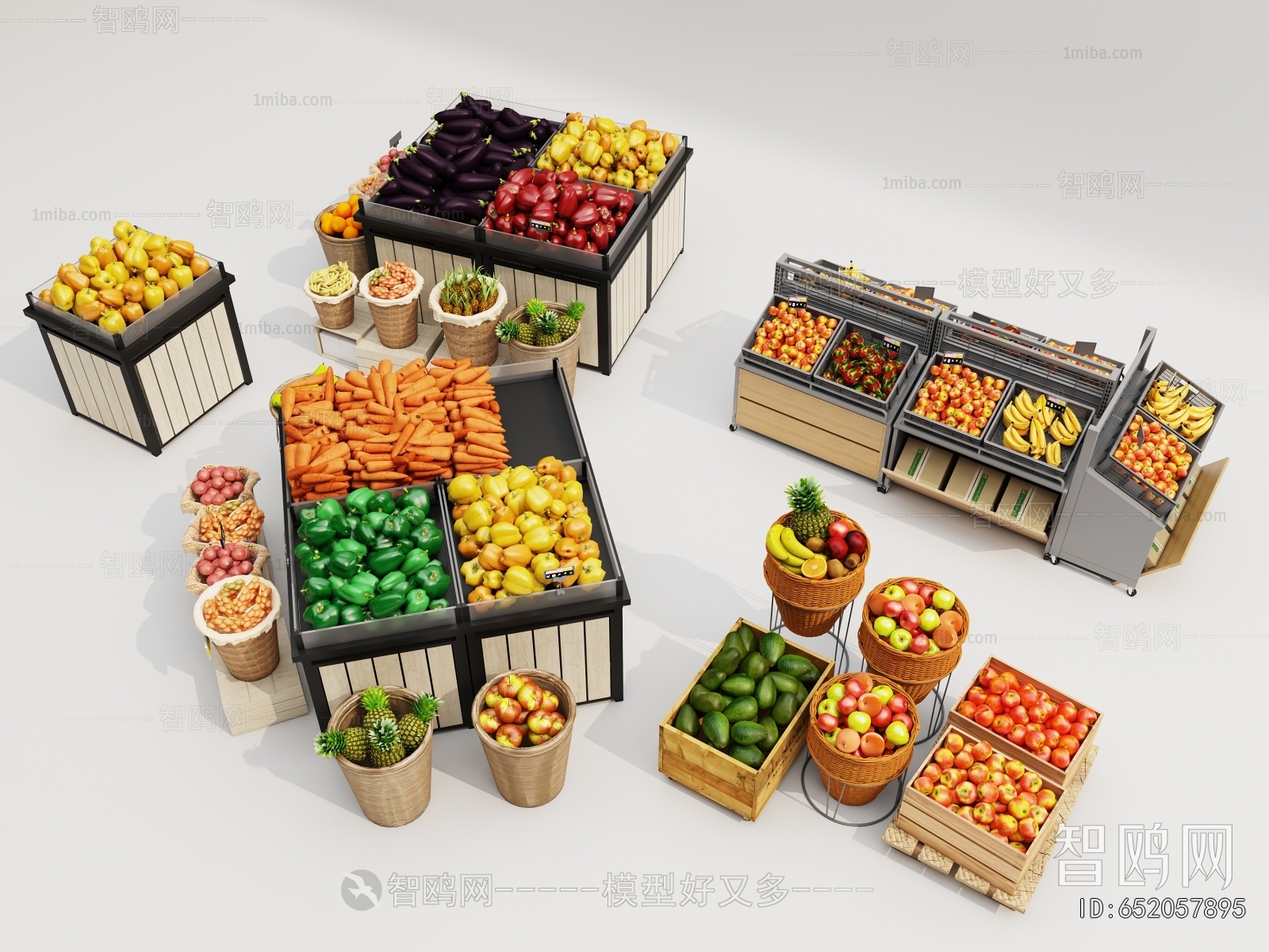 Modern Supermarket Shelf