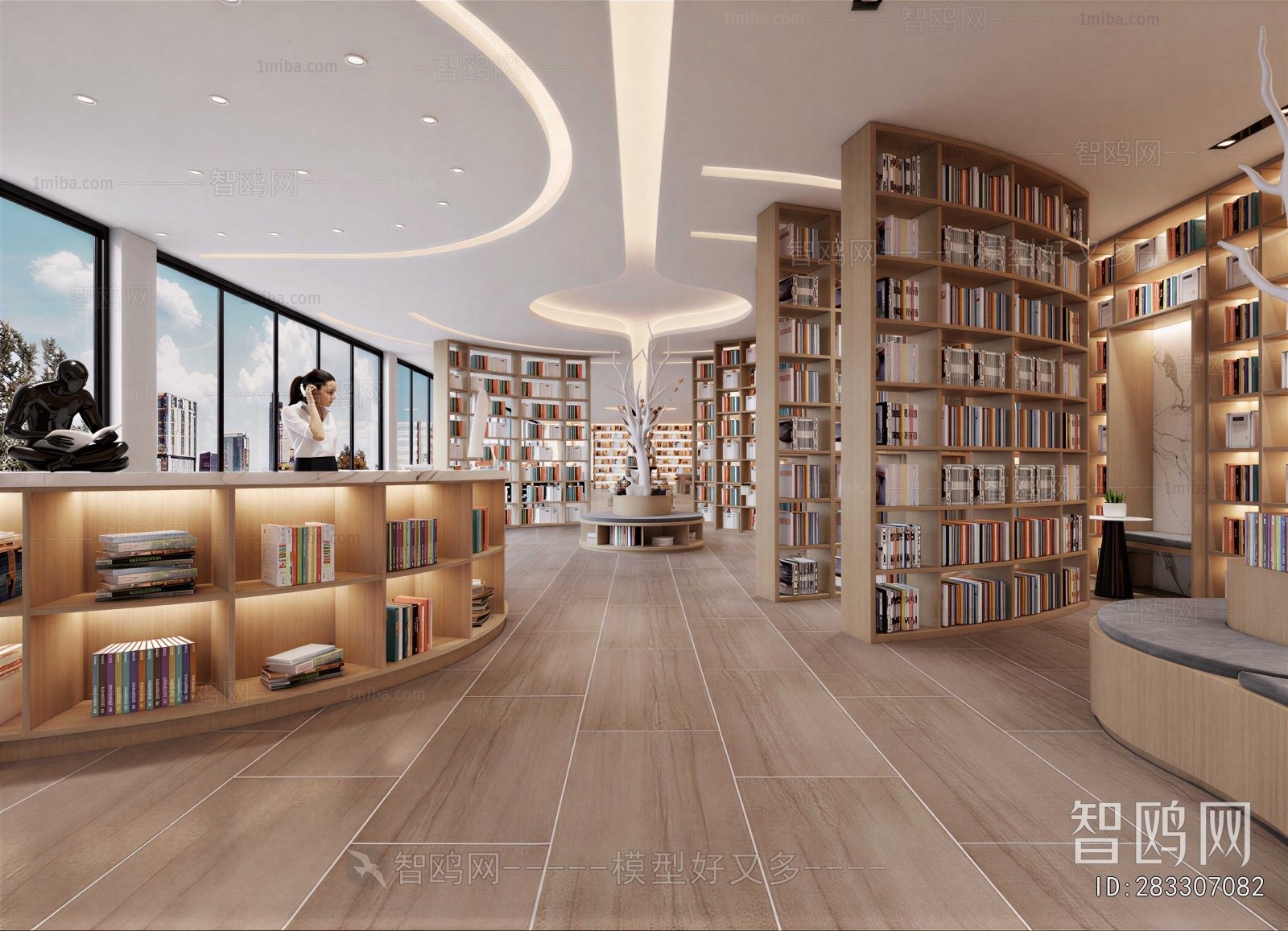 Modern Bookstore Book Bar