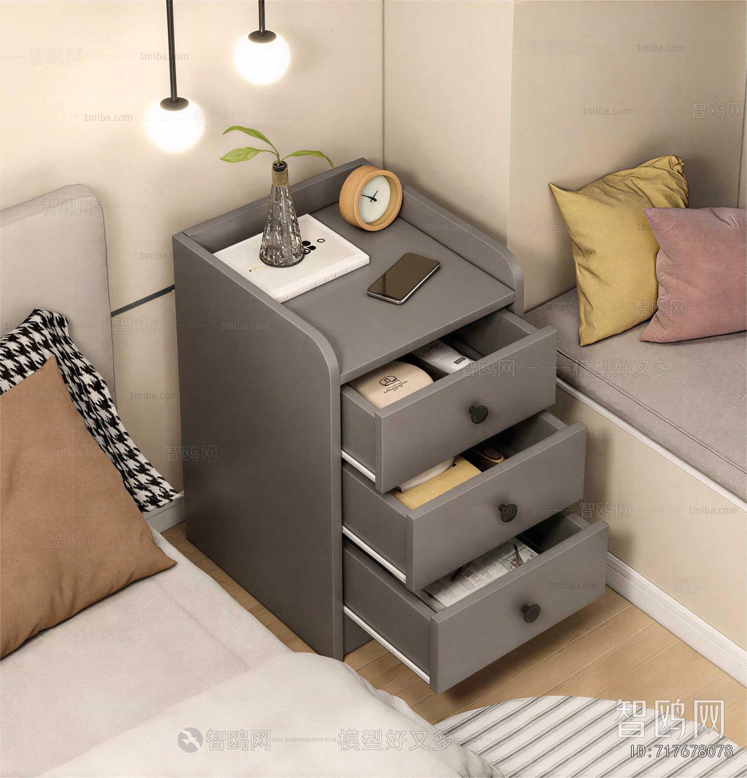 Modern Bedside Cupboard