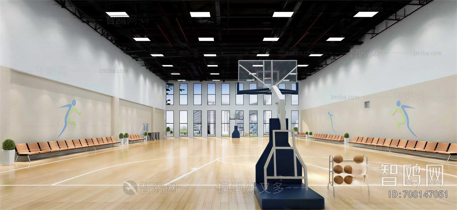 Modern Basketball Arena