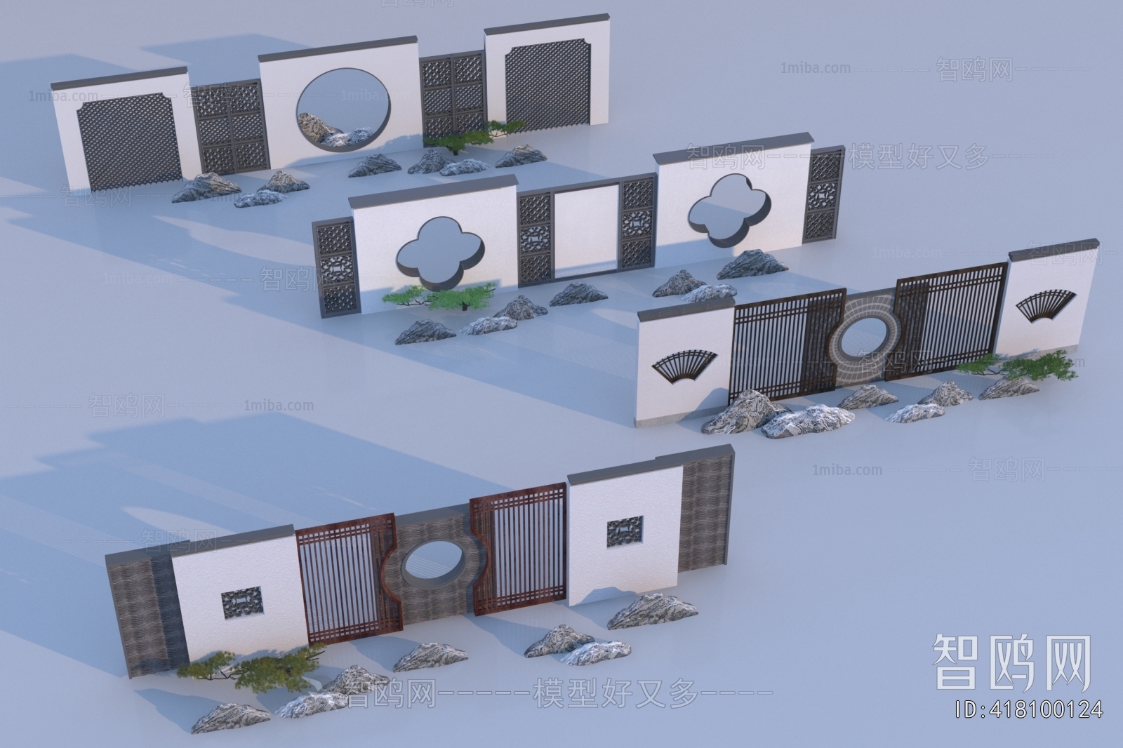 New Chinese Style Landscape Wall