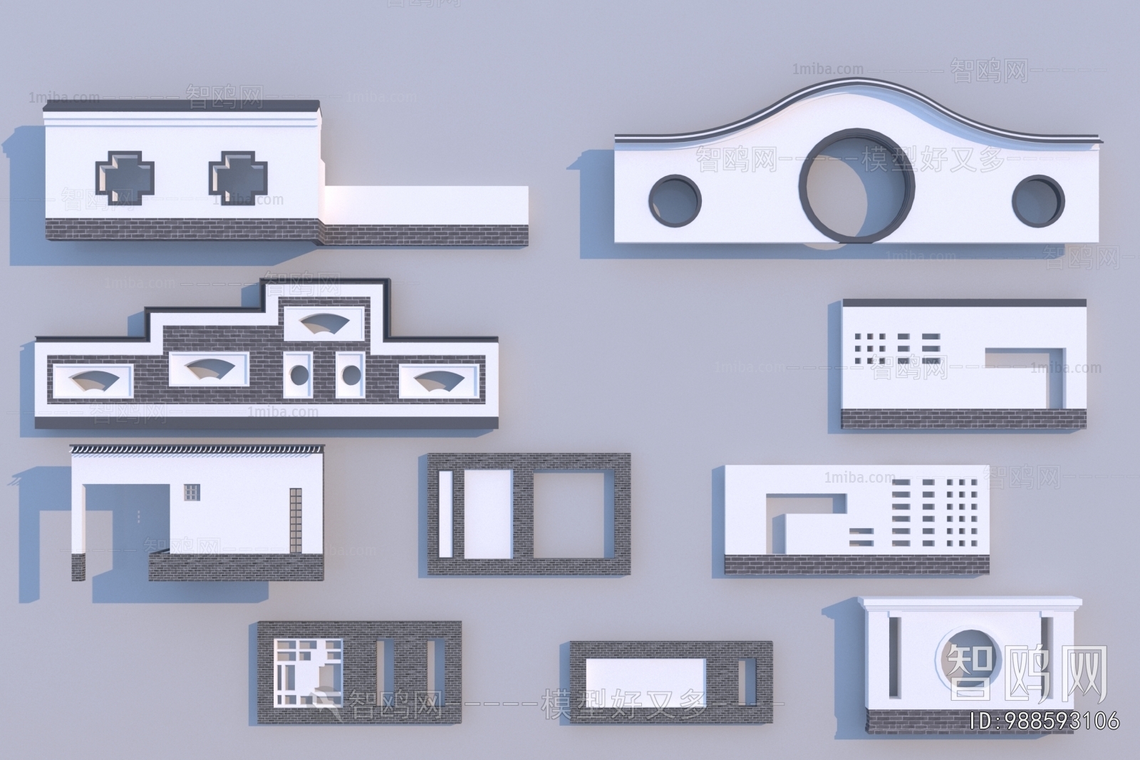 Chinese Style Building Component