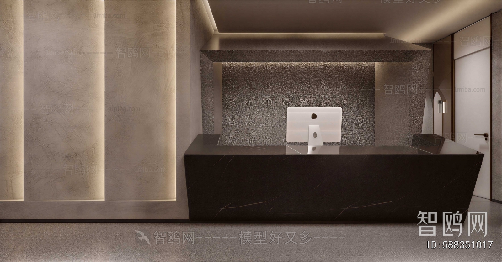 Modern Office Reception Desk