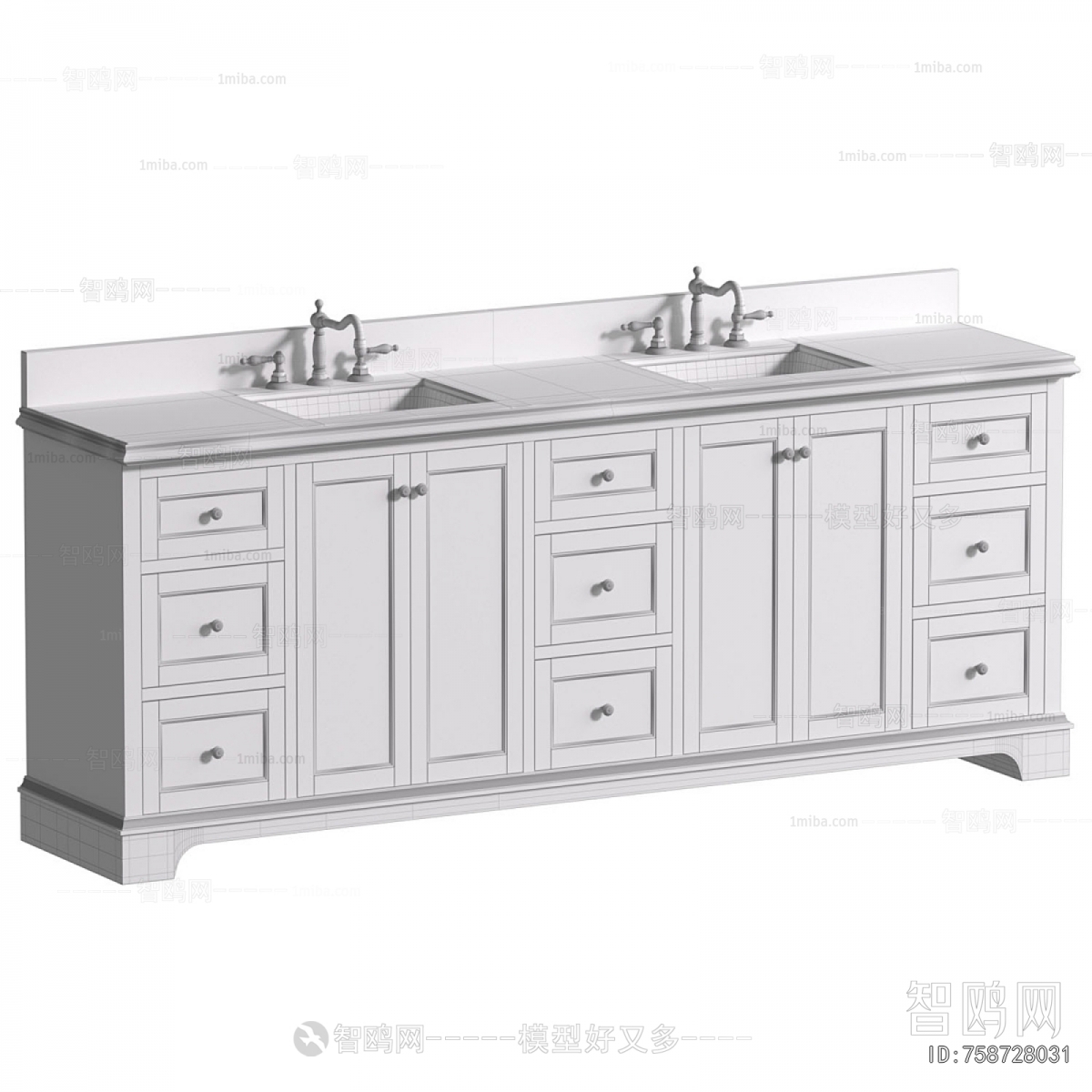 European Style Bathroom Cabinet