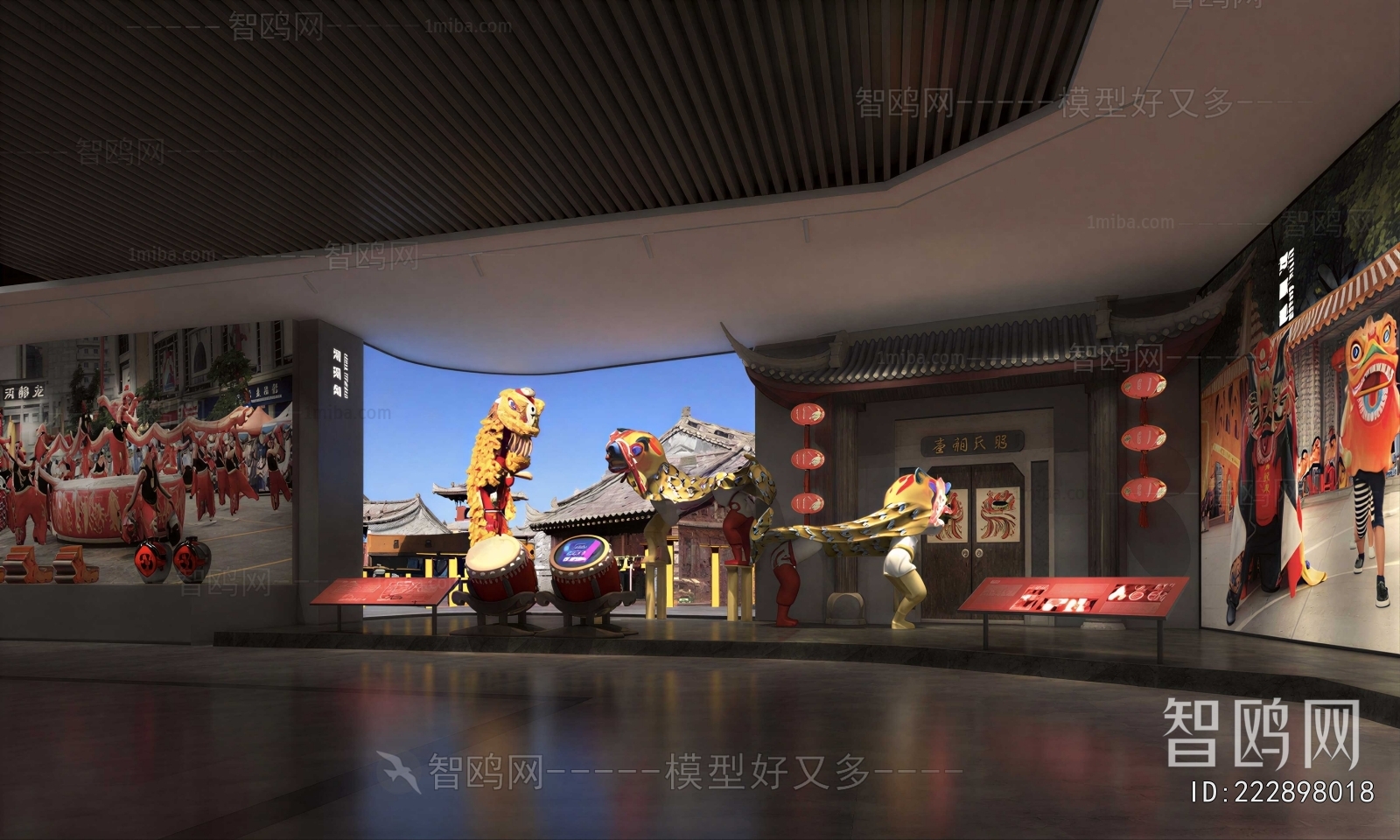 New Chinese Style Exhibition Hall