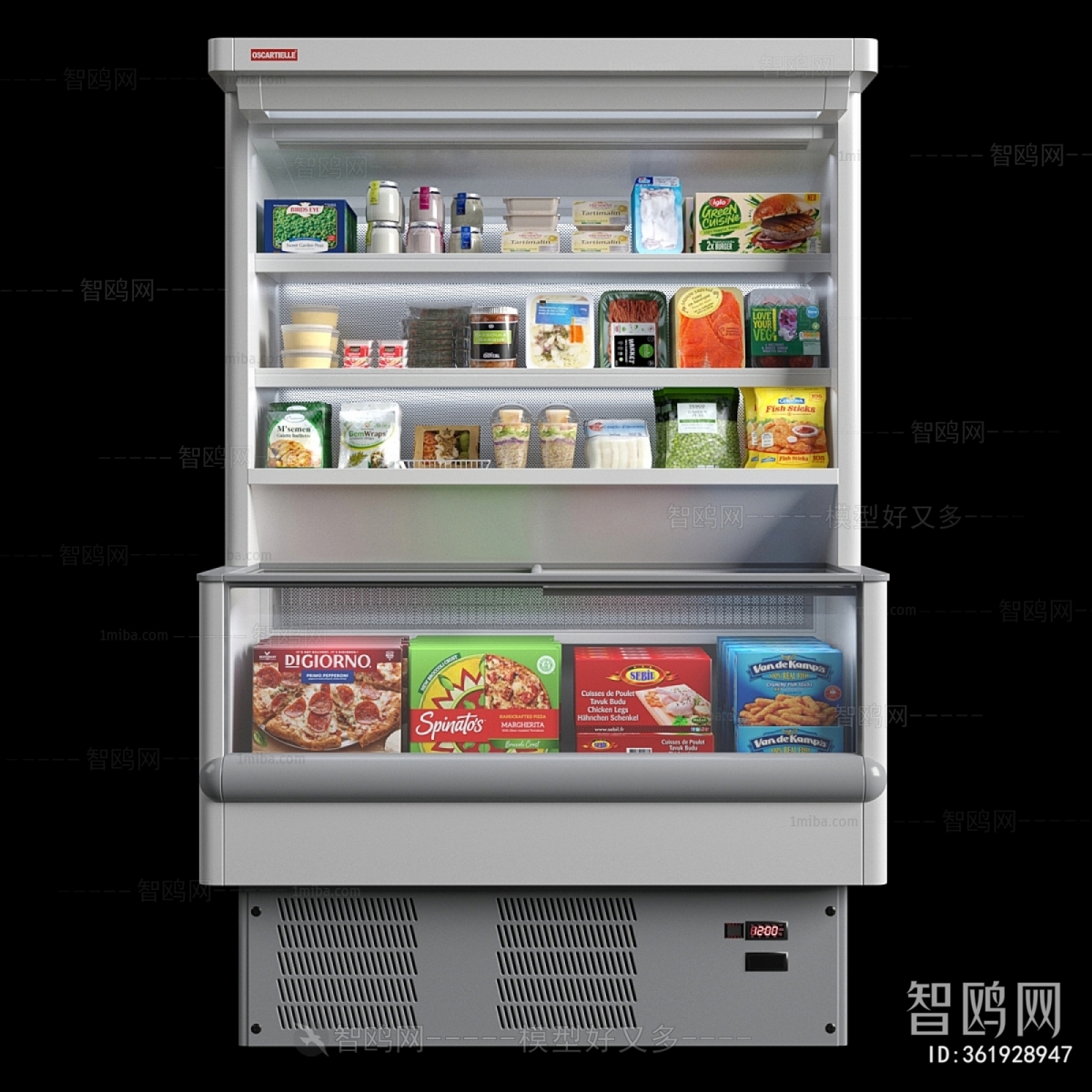 Modern Supermarket Shelf