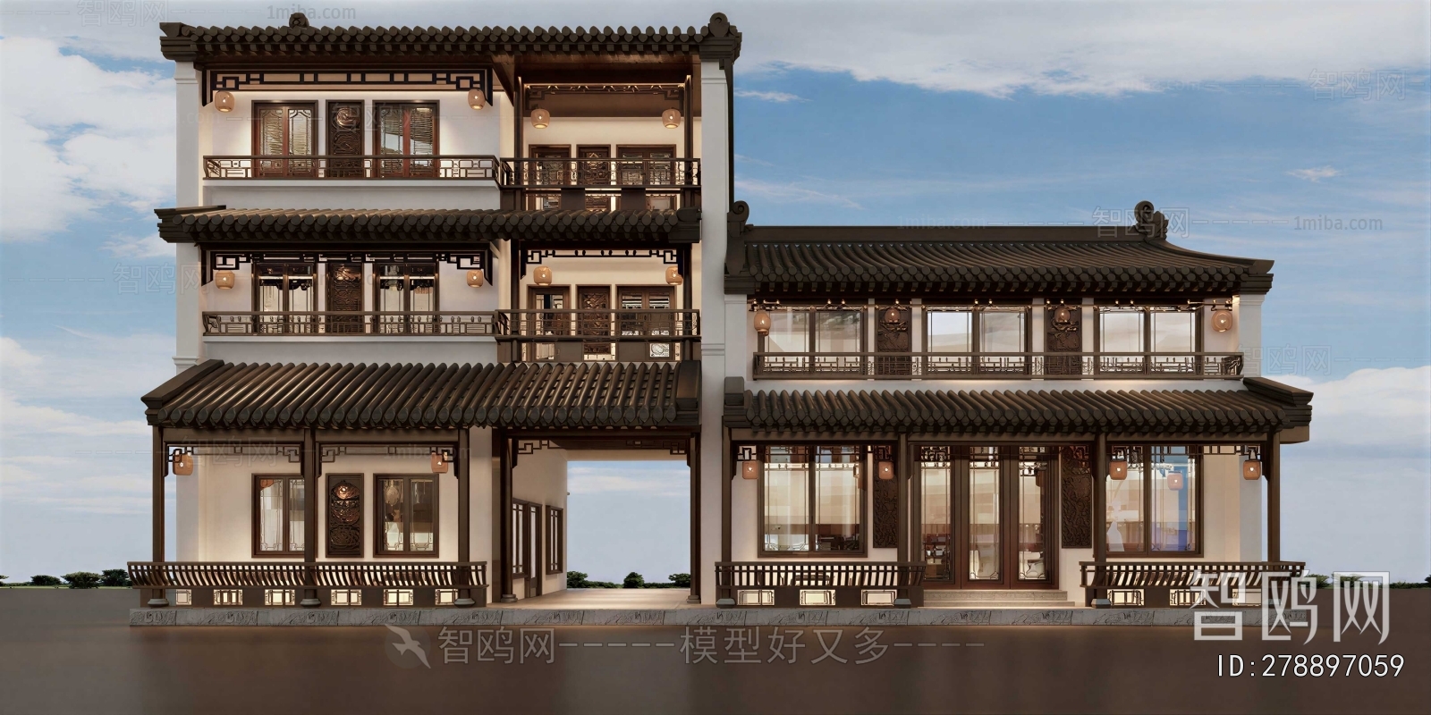 New Chinese Style Facade Element