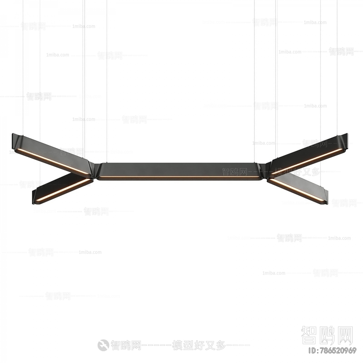 Modern Long Chandelier