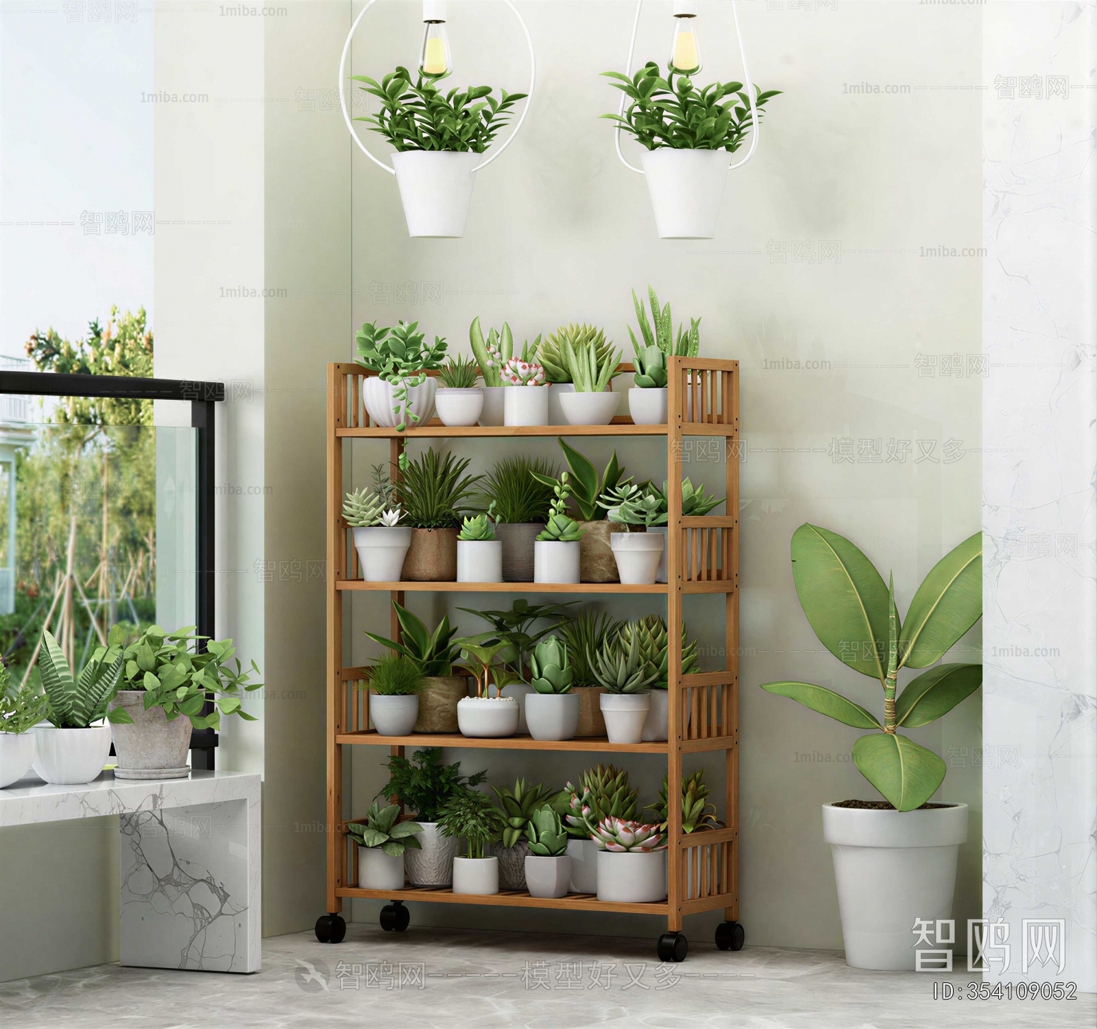 Nordic Style Potted Green Plant