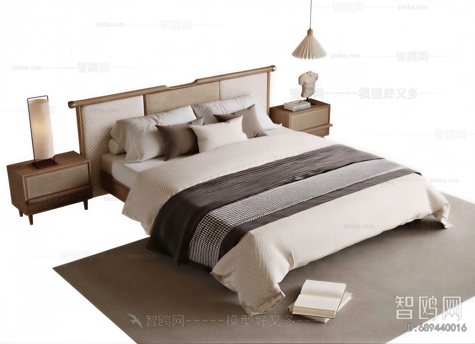 New Chinese Style Double Bed