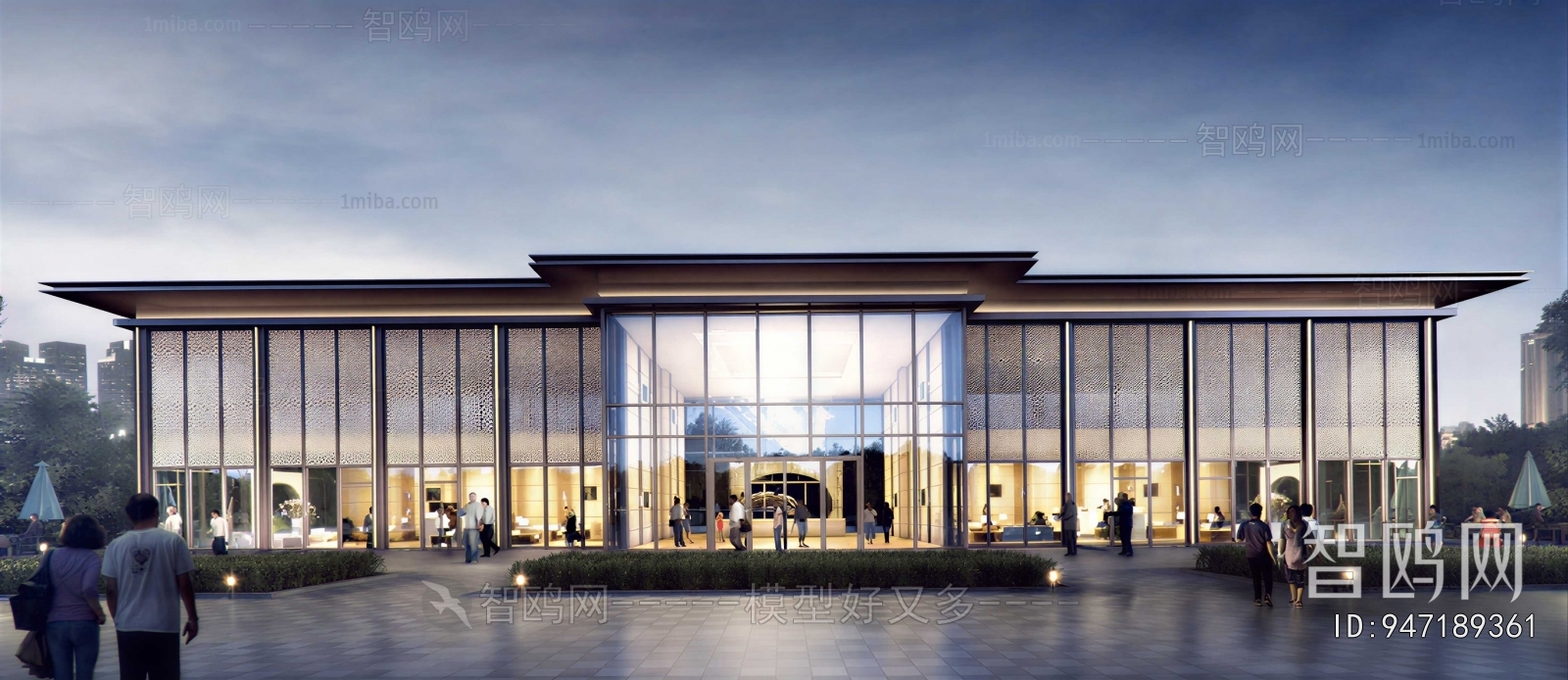 New Chinese Style Appearance Of Commercial Building