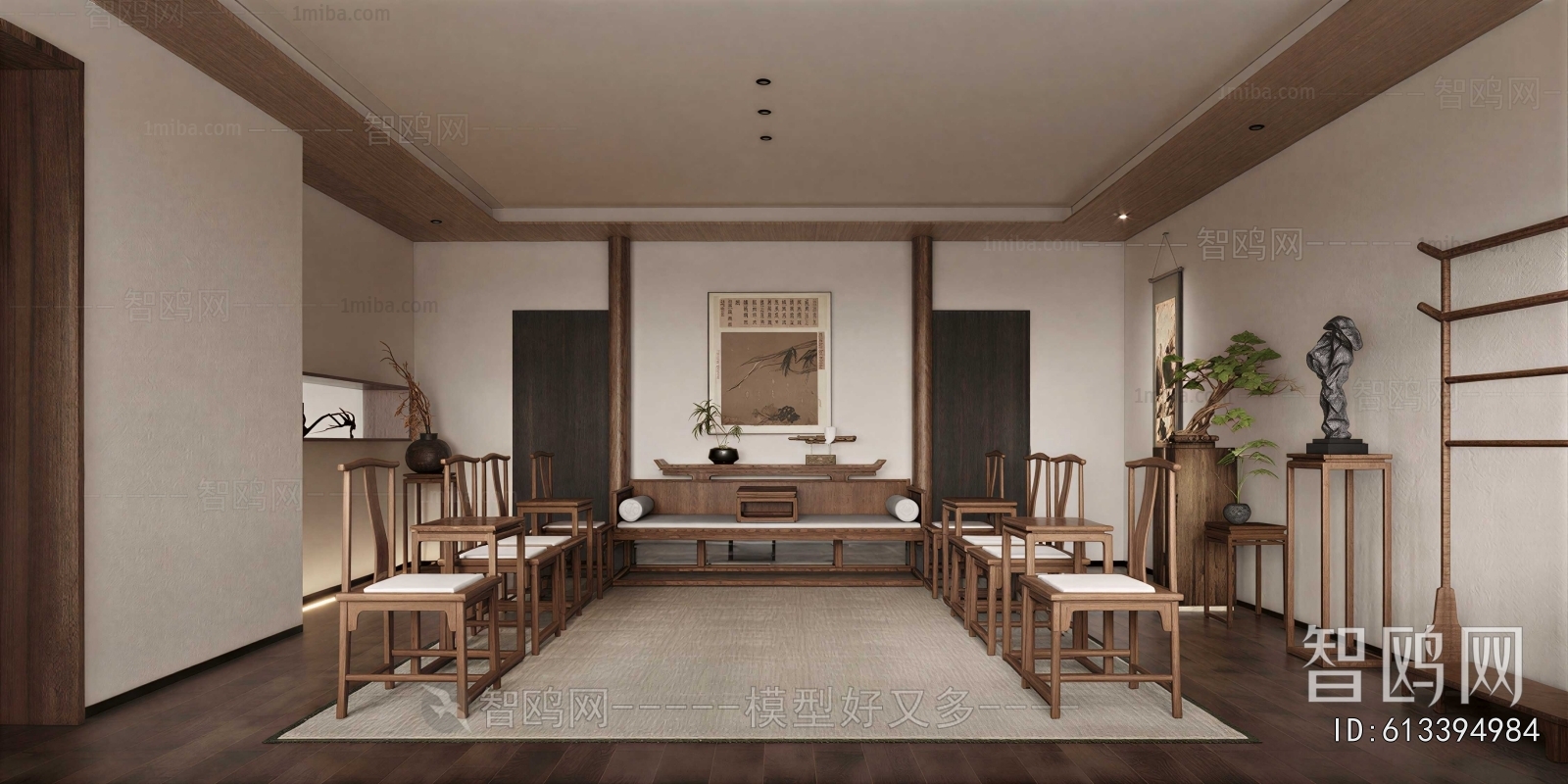 New Chinese Style A Living Room