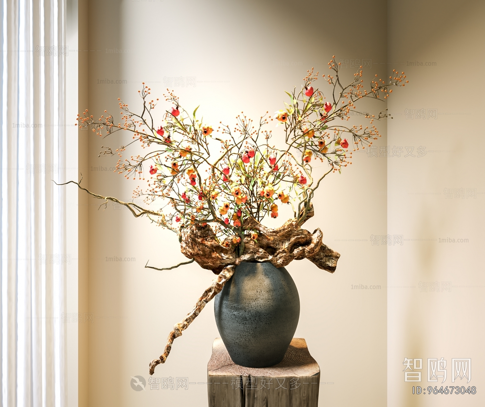 Wabi-sabi Style Flower Arrangement
