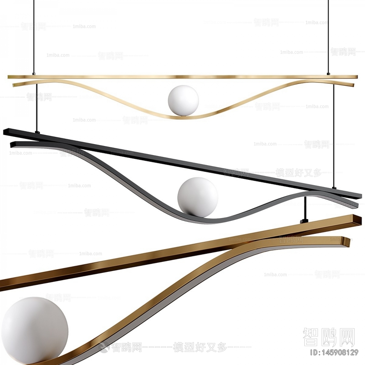 Modern Long Chandelier
